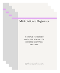 Mini Cat Care Organizer
